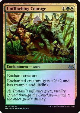 Unflinching Courage 197/249 - Foil Modern Masters 2017 Foil Singles