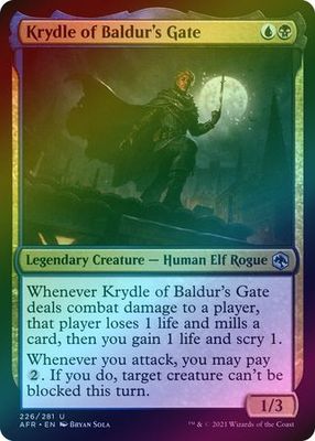 Krydle of Baldur&#39;s Gate 226/281 - Foil Adventures in the Forgotten Realms Foil Singles