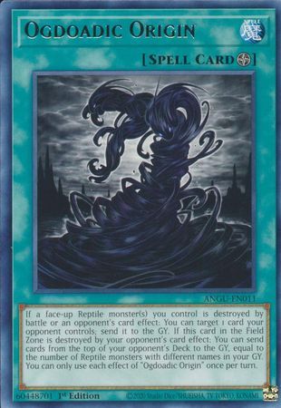 Ogdoadic Origin - ANGU-EN011 - Rare 1st Edition Ancient Guardians 1st Edition Singles