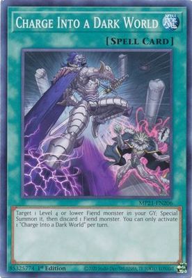 Charge Into a Dark World - MP21-EN206 - Common 1st Edition 2021 Mega-Tin: Ancient Battles 1st Edition Singles