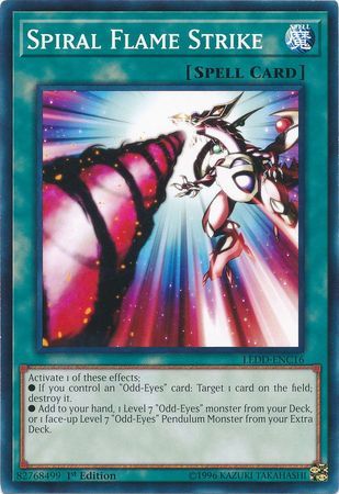 Spiral Flame Strike - LEDD-ENC16 - Common 1st Edition Legendary Dragon Decks Singles