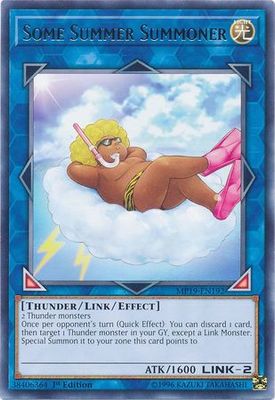 Some Summer Summoner - MP19-EN192 - Rare 1st Edition Yu-Gi-Oh! 2019 Mega-Tins: Gold Sarcophagus Tin Mega Pack Singles *Espanol*