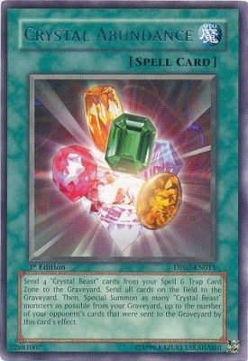 Crystal Abundance - DP07-EN015 - Rare 1st Edition Duelist Pack: Jesse Anderson DP07 1st Edition Singles