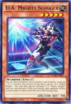U.A. Mighty Slugger - DUEA-EN087 - Rare 1st Edition Duelist Alliance 1st Edition Singles