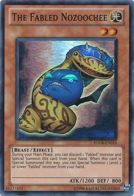 The Fabled Nozoochee - HA04-EN010 - Super Rare Unlimited Hidden Arsenal 4: Trishula&#39;s Triumph [HA04] Unlimited Singles