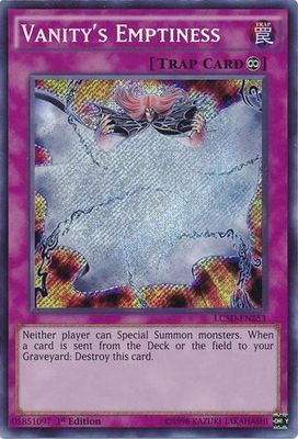 Vanity&#39;s Emptiness - LC5D-EN253 - Secret Rare 1st Edition Legendary Collection 5D&#39;s LC5D Singles