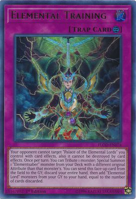 Elemental Training - FLOD-EN074 - Ultra Rare 1st Edition Flames of Destruction 1st Edition Singles