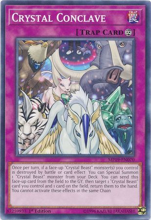 Crystal Conclave - MP19-EN070 - Common 1st Edition Yu-Gi-Oh! 2019 Mega-Tins: Gold Sarcophagus Tin Mega Pack Singles (espanol)
