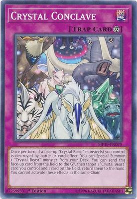 Crystal Conclave - MP19-EN070 - Common 1st Edition Yu-Gi-Oh! 2019 Mega-Tins: Gold Sarcophagus Tin Mega Pack Singles (espanol)