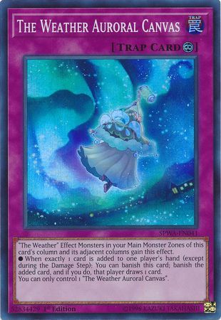 The Weather Auroral Canvas - SPWA-EN041 - Super Rare 1st Edition Spirit Warriors Singles
