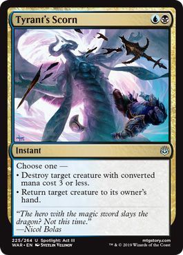Tyrant&#39;s Scorn 225/264 - War of the Spark Singles (Español)