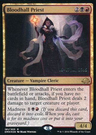 Bloodhall Priest 181/205 - EMN Pre-Release Foil Promo Magic: The Gathering Promo Cards (Español)