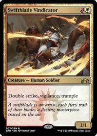 Swiftblade Vindicator 203/259 Guilds of Ravnica Singles (Español)