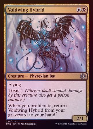 Voidwing Hybrid 221/271 - Foil Phyrexia All Will Be One Foil Singles