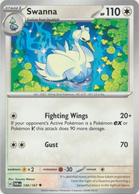 Swanna - 140/167 - Uncommon Scarlet and Violet: Twilight Masquerade Singles