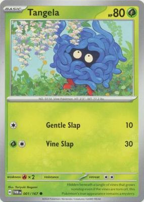 Tangela - 001/167 - Common Scarlet and Violet: Twilight Masquerade Singles