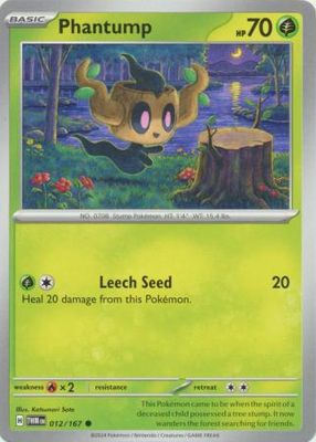 Phantump - 012/167 - Common Scarlet and Violet: Twilight Masquerade Singles