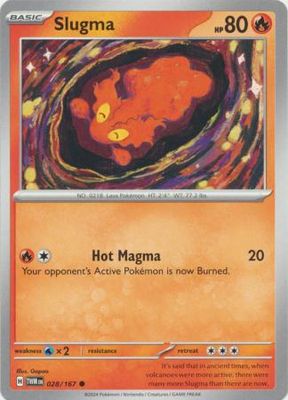 Slugma - 028/167 - Common Scarlet and Violet: Twilight Masquerade Singles