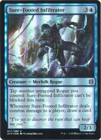 Sure-Footed Infiltrator 083/280 - Foil Zendikar Rising Foil Singles