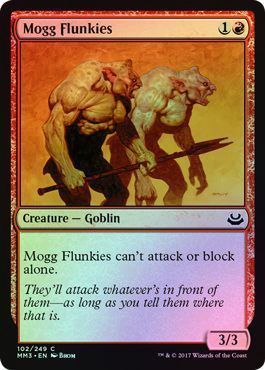 Mogg Flunkies 102/249 - Foil Modern Masters 2017 Foil Singles
