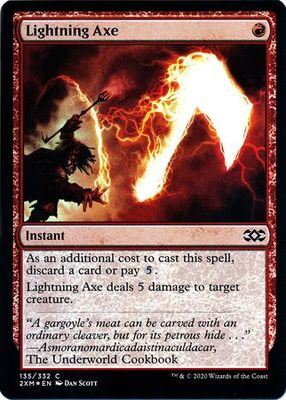 Lightning Axe 135/332 - Foil Double Masters Foil Singles