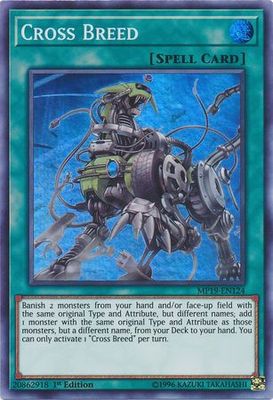 Cross Breed - MP19-EN124 - Super Rare 1st Edition Yu-Gi-Oh! 2019 Mega-Tins: Gold Sarcophagus Tin Mega Pack Singles *Espanol*
