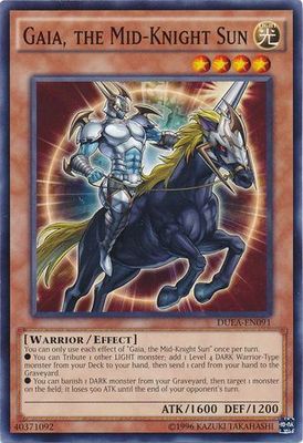 Gaia, the Mid-Knight Sun - DUEA-EN091 - Common Unlimited Duelist Alliance Unlimited Singles