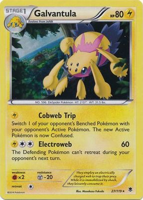 Galvantula - 27/119 - Shattered Holo Rare Pokemon Theme Deck Exclusives