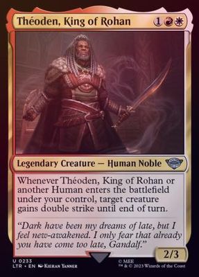 Theoden, King of Rohan 0233 - Foil The Lord of the Rings: Tales of Middle-Earth Foil Singles