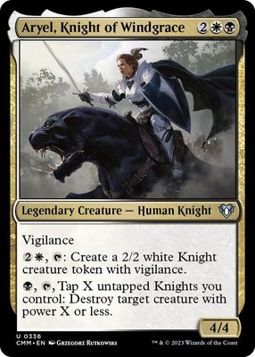 Aryel, Knight of Windgrace 0336 - Commander Masters (CMM)