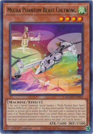Mecha Phantom Beast Coltwing - MAGO-EN065 - Rare 1st Edition Maximum Gold 1st Edition Singles