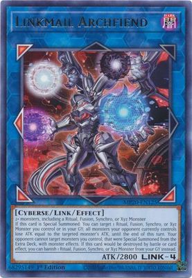 GA Linkmail Archfiend - MP20-EN125 - Rare 1st Edition 2020 Mega-Tin: Lost Memories 1st Edition Singles