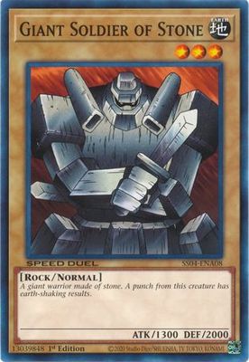 GA Giant Soldier of Stone - SS04-ENA08 - Common 1st Edition Speed Duel Starter Decks: Match of the Millennium Singles