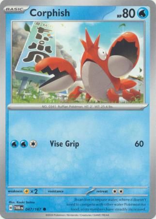 Corphish - 047/167 - Common Scarlet and Violet: Twilight Masquerade Singles