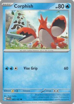 Corphish - 047/167 - Common Scarlet and Violet: Twilight Masquerade Singles
