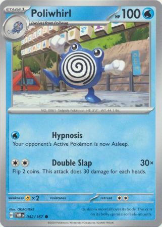 Poliwhirl - 042/167 - Common Scarlet and Violet: Twilight Masquerade Singles