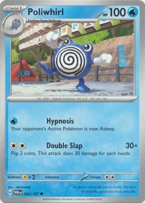 Poliwhirl - 042/167 - Common Scarlet and Violet: Twilight Masquerade Singles