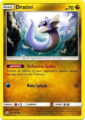 Dratini - 117/181 - Common Sun &amp; Moon: Team Up Singles (Español)