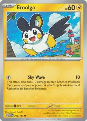 Emolga - 069/167 - Common Scarlet and Violet: Twilight Masquerade Singles