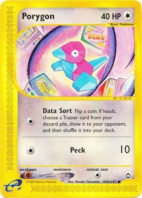 Porygon - 103b/147 - Common Aquapolis Singles
