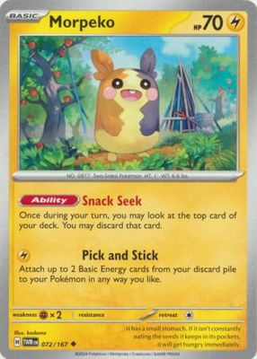 Morpeko - 072/167 - Uncommon Scarlet and Violet: Twilight Masquerade Singles