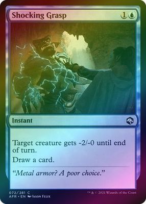 Shocking Grasp 072/281 - Foil Adventures in the Forgotten Realms Foil Singles