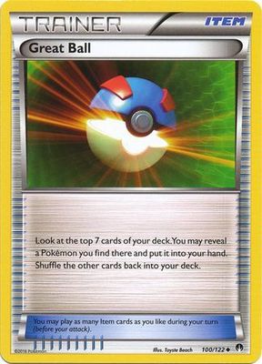 Great Ball - 100/122 - Uncommon XY: Breakpoint Singles