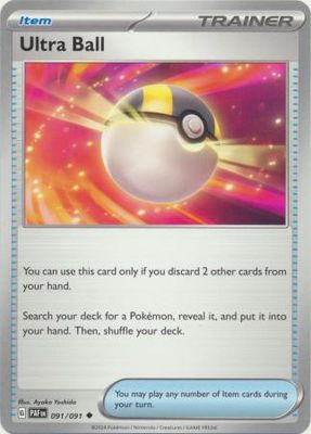 Ultra Ball - 091/091 - Uncommon Scarlet &amp; Violet: Paldean Fates Singles