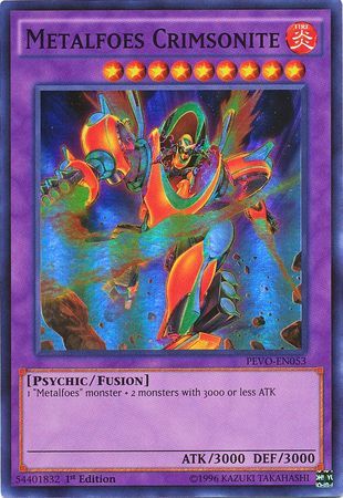 GA Metalfoes Crimsonite - PEVO-EN053 - Super Rare 1st Edition Pendulum Evolution Singles