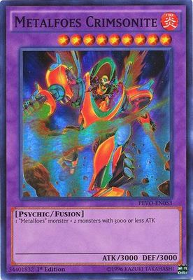 GA Metalfoes Crimsonite - PEVO-EN053 - Super Rare 1st Edition Pendulum Evolution Singles