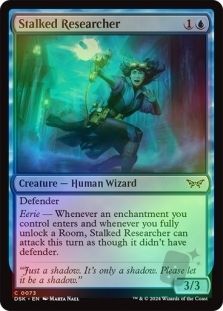 Stalked Researcher 073 - Foil Duskmourn: House of Horror Foil Singles