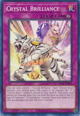 Crystal Brilliance - SDCB-EN034 - Common 1st Edition Legend of the Crystal Beasts 1st Edition Singles