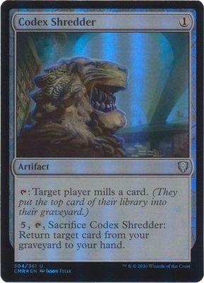 Codex Shredder 304/361 - Foil Commander Legends Foil Singles