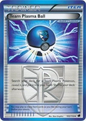 Team Plasma Ball - 105/116 - Uncommon Black &amp; White 9: Plasma Freeze Singles